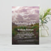 モダン葬 |生命の石道お祝い 招待状 (スタンド正面)