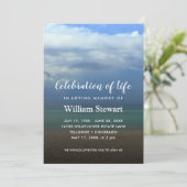 モダン葬 |生命ビーチお祝い 招待状 (スタンド正面)