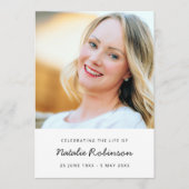 モダン葬 |耐用年数お祝い プログラム (正面)