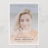 モダン葬 | Order of Service Memorial Photo プログラム (正面)