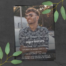 モダン葬 Photoお祝いof Life 招待状