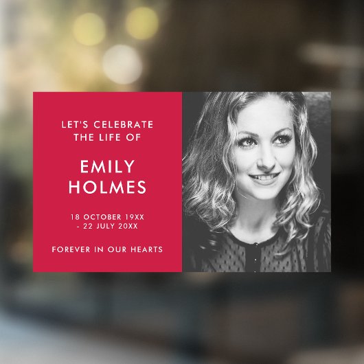 モダン葬 | Pinkお祝いのLife Memorial ウィンドウサイン