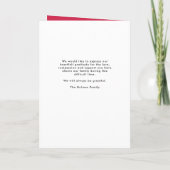 モダン葬 | Pink Order of Service折り畳み プログラム (裏面)