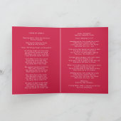モダン葬 | Pink Order of Service折り畳み プログラム (内部)