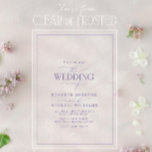 モダン薄紫ラベ結婚ンデ書 アクリル招待状<br><div class="desc">このモダン薄紫ラベンダー結婚式招待状は洗練とデザインの完璧なバランスを取りコンテンポラリー、お客様がロマンスと美しいの世界に受け入れるとすぐに輸送されることを保証する。鮮やかな書道と印象的なカラーパレットが組み合わされ、エレガンス伝統的を新しく取り入れ感じて、時代を超えた新しい作品。このデザインは澄ん今やフロステッドのアクリルで利用可能であり、そのタイムレスな魅力を高めモダンる、仕上げエレガントを提供する印象的な新しい次元を取る。多彩なアクリルは光るtouchを加え、招待状を忘れられない瞬間に最適な。厚さ15ミルまたは40ミルから選択。お好みの経験のために、色の調整パーソナライズされた、デザインの修正、またはお祝いの結束したエレガンスを強化する一致した製品について私に連絡しなさい。日救付からサンキューカードまで、私はあなたのビジョンを結び付ける完璧なスイートを作ることができる。著作権Anastasia Surridge、全著作権所有。</div>