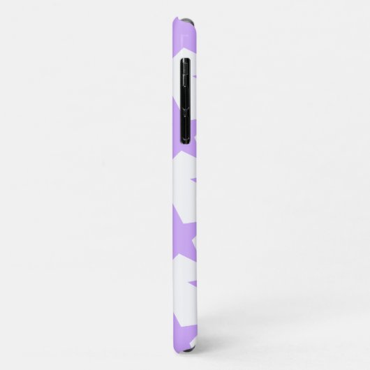 モダン薄紫星模様 Case-Mate iPhoneケース (裏面/左)