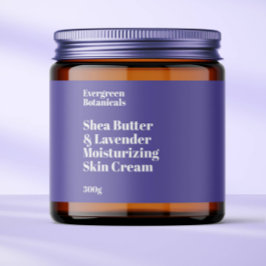 モダン薄紫色の防水化粧瓶ラベル ペットボトルラベル