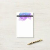 モダン藍色パーソナライズされた ポストイット (デスク上)