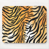 モダン虎の皮ストライプの革プリント大きな猫猫a マウスパッド (正面)