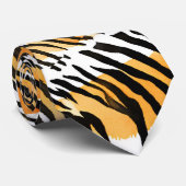 モダン虎ストライプの皮プリント野生動物 ネクタイ (ロール)