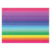 モダン虹カラフルの1歳のパーティー テーブルクロス (正面(横))