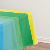 モダン虹カラフルの1歳のパーティー テーブルクロス (インサイチュ)