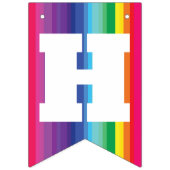 モダン虹カラフルの1歳のパーティー バンティングフラッグ (第2の旗)