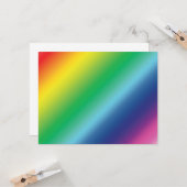 モダン虹色グラデーション勾配おもしろい カード (正面/裏面インサイチュ)