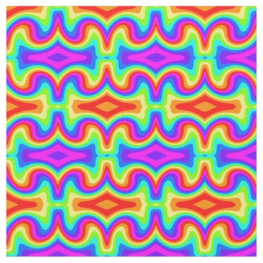 モダン虹2 ファブリック (クローズアップ)