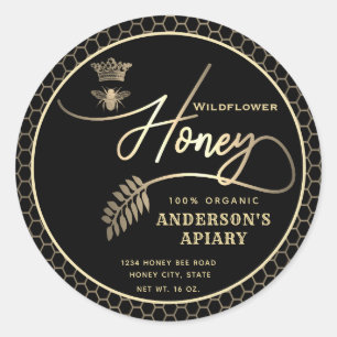 モダン蜂蜜の花脚女王 ラウンドシール