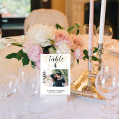 モダン行先テーマ結婚 テーブルナンバー