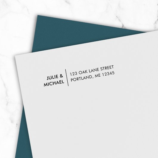 モダン行名差出人住所 セルフインキングスタンプ