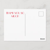 モダン街並みスカイライン ポストカード (裏面)