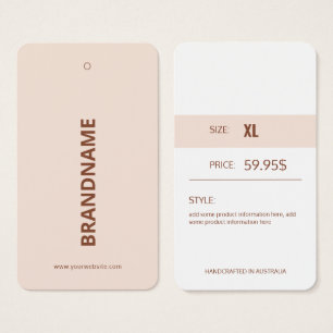 モダン衣料価格つるラベル