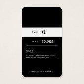 モダン衣料価格つるラベル (裏面)