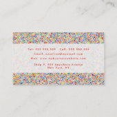 モダン表現主義アートウォーター絵を描カラー 予約カード (裏面)