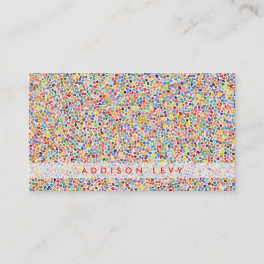 モダン表現主義アートウォーター絵を描カラー 予約カード (正面)
