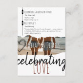 モダン裁判所エロペ結婚メントお祝い エンクロージャーカード (裏面)