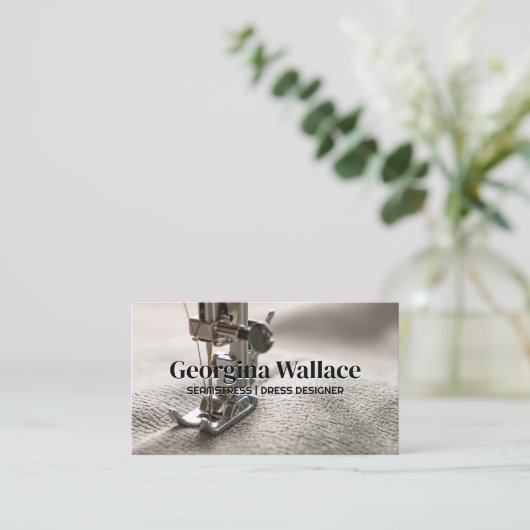 モダン裁縫機 名刺 (スタンド正面)