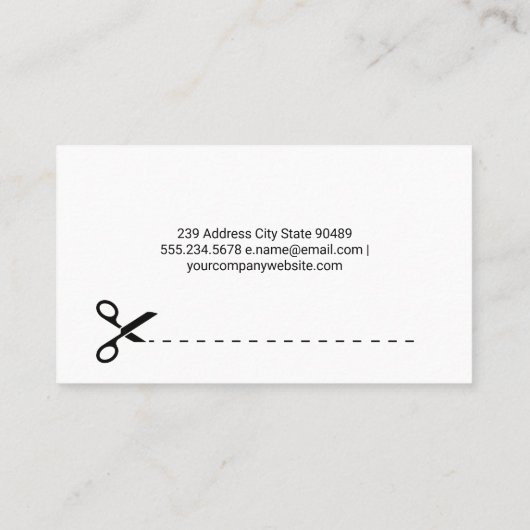 モダン裁縫機 名刺 (裏面)