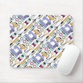 モダン裁縫用品と工具のパターン マウスパッド (マウス)