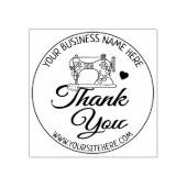 モダン裁縫Business Thank You ラバースタンプ (インプリント)
