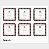 モダン製品点々のある包装ラベルのカスタムロゴ スクエアシール (シート)