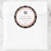 モダン製品点々のある包装ラベルのカスタムロゴ ラウンドシール (バッグ)