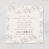 モダン角栄養専門店 スクエア名刺 (裏面)