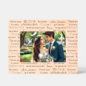 モダン言語の「愛す国際的る」 レーザー彫刻フレーム