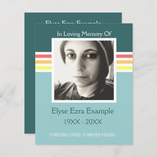 モダン記念カード (正面/裏面)