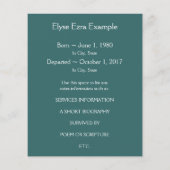 モダン記念カード (裏面)