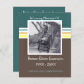 モダン記念カード (正面/裏面)