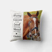 モダン記念パーソナライズされた2写真記念 クッション (裏面)