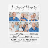 モダン記念パーソナライズされた6枚 フリースブランケット (正面)