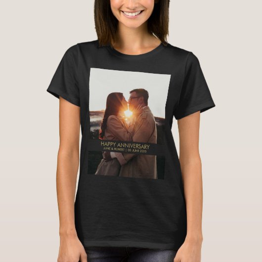 モダン記念写真の愛 Tシャツ (正面)
