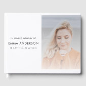 モダン記念写真エレガント葬 ゲストブック (正面)