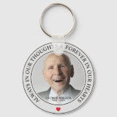 モダン記念写真トリビュート記憶 キーホルダー (正面)