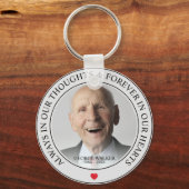 モダン記念写真トリビュート記憶 キーホルダー (正面)