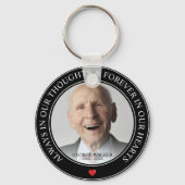 モダン記念写真トリビュート記憶 キーホルダー (正面)