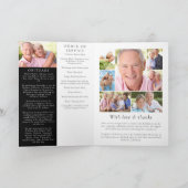 モダン記念葬儀を畳んだ写真 プログラム (内部)