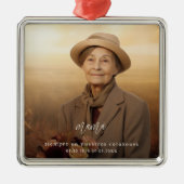 モダン記念記念スペインの写真 メタルオーナメント (正面)