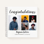 モダン誇りを持ったパパ |写真の卒業 ノートブック (正面)