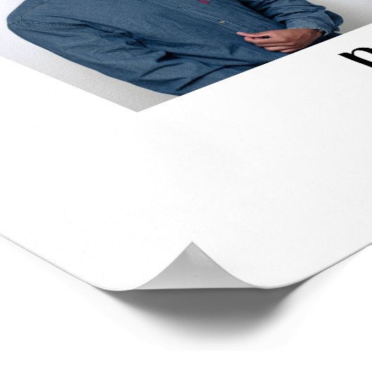 モダン誇りを持ったパパ |写真の卒業 ポスター (角)